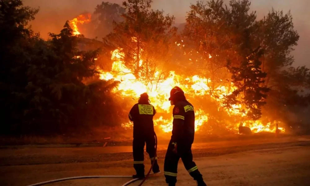 Καστοριά: Φωτιά σε δασική έκταση έχει λάβει ανησυχητικές διαστάσεις